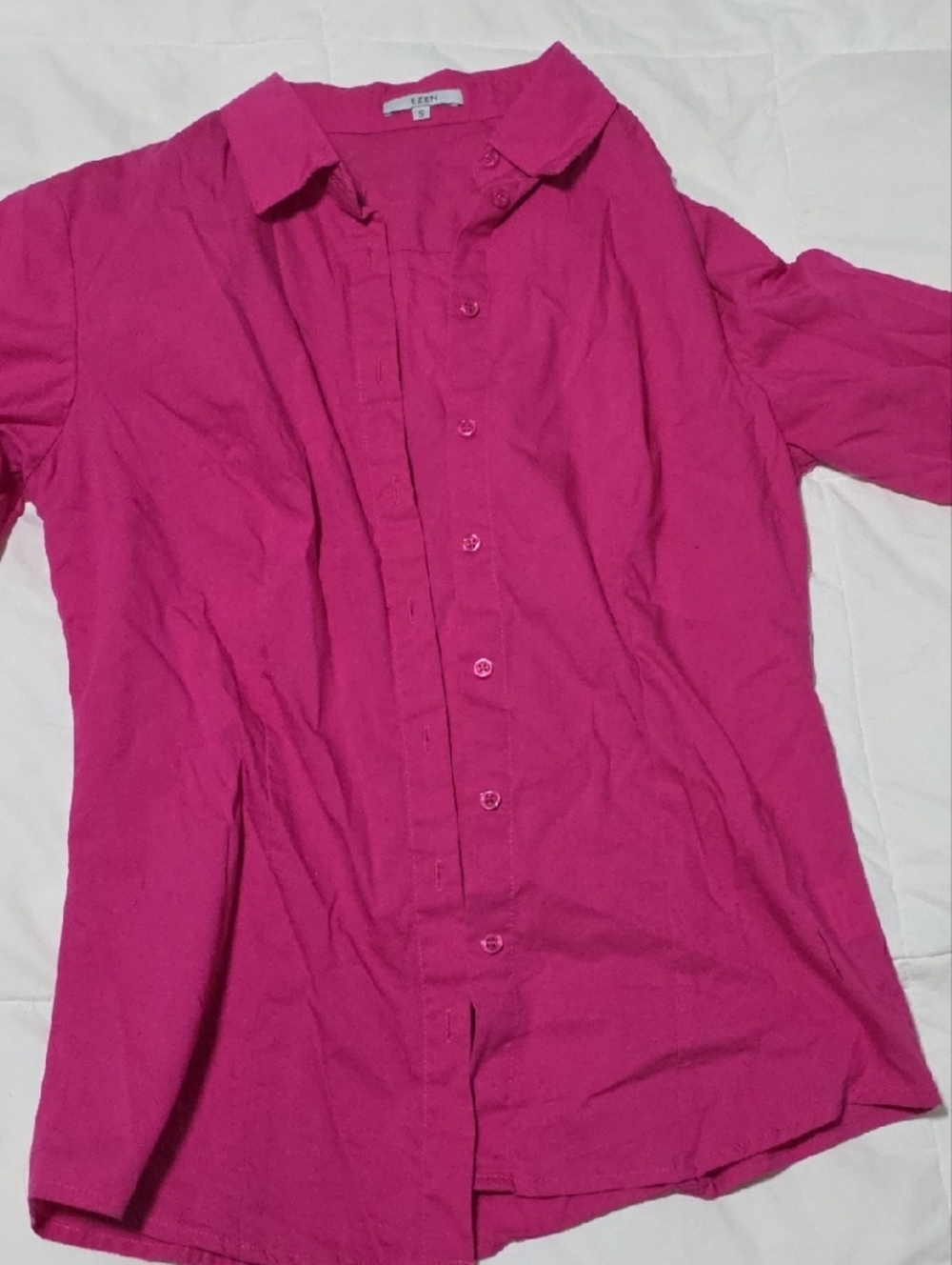 Bright Fuchsia Button-Up Shirt
